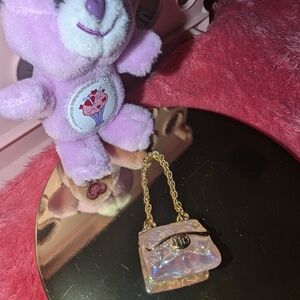 Iridescent Mini Purse with Gold Chain